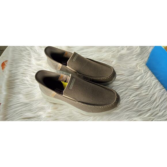 3909) Skechers Slip-ons Parson Ralven Taupe Shoes Size US 12 main image 6